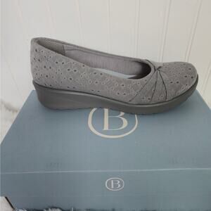 Women's Life Stride Bzees Gem2 Grey Floral washable Shoe W9